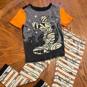 Disney Mickey Mouse Halloween Pajamas Size 7